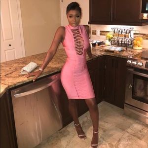 Pink Bandage Dress
